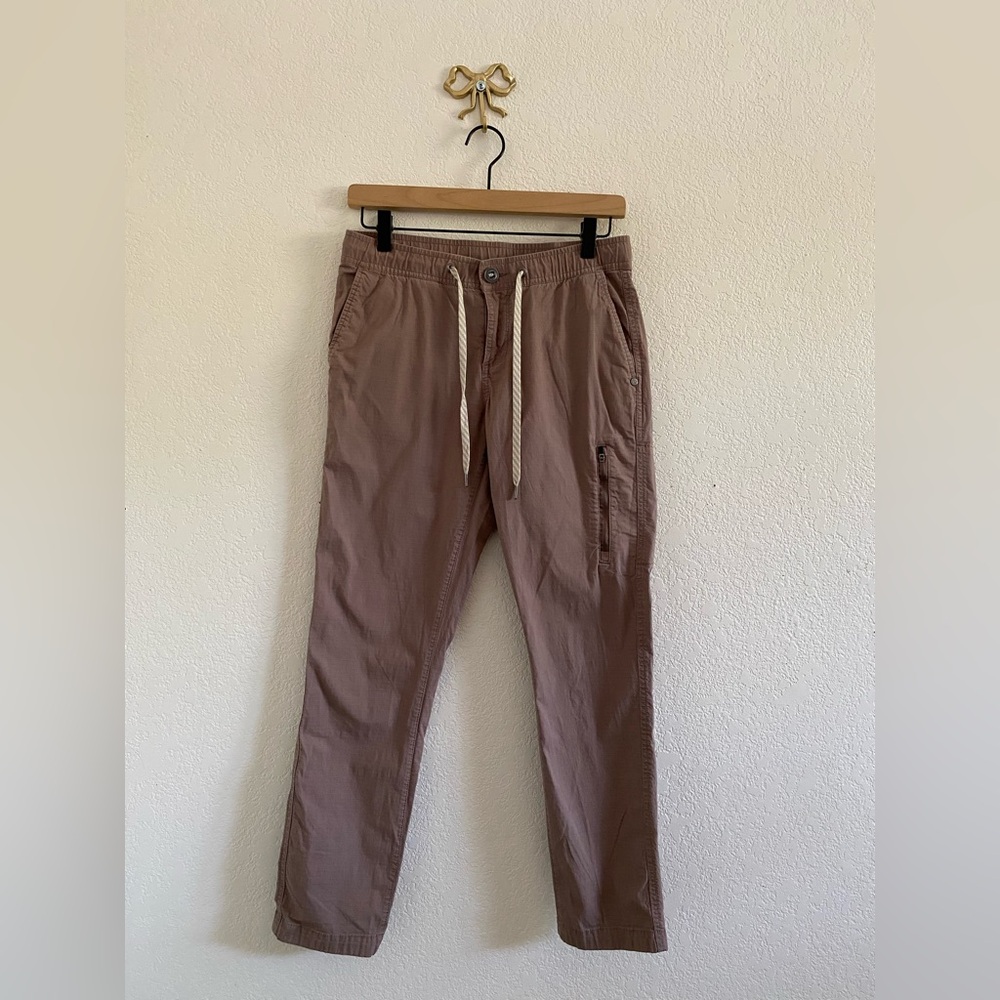 Vuori Ripstop Pant Small Dusty Rose VW401 Slim Straight Cargo Jogger